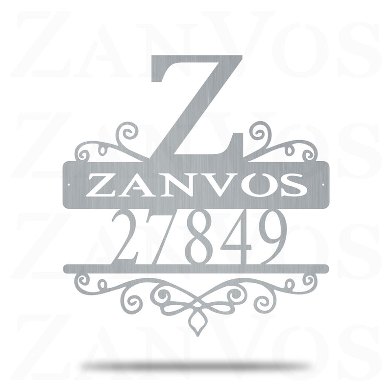 Initial Address Swirl Monogram