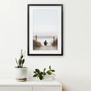 Inspirational Relax Summer Print. Surfer on the Beach by Wall Art Set
