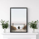 Inspirational Relax Summer Print. Surfer on the Beach by Wall Art Set