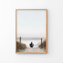 Inspirational Relax Summer Print. Surfer on the Beach by Wall Art Set