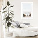 Inspirational Relax Summer Print. Surfer on the Beach by Wall Art Set