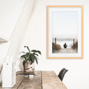 Inspirational Relax Summer Print. Surfer on the Beach by Wall Art Set