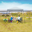Patio 10x10FT Instant Pop-up Canopy Folding Tent with Sidewalls and Awnings Outdoor-Gray by LJGDeals