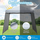Patio 10x10FT Instant Pop-up Canopy Folding Tent with Sidewalls and Awnings Outdoor-Gray by LJGDeals