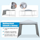 Patio 10x10FT Instant Pop-up Canopy Folding Tent with Sidewalls and Awnings Outdoor-Gray by LJGDeals