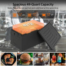 Insulated Food Pan Carrier 49 Qt Top Load Stackable Hot Box with Built-in Handles by LJGDeals