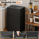 Insulated Food Pan Carrier 49 Qt Top Load Stackable Hot Box with Built-in Handles by LJGDeals