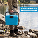 Insulated Portable Cooler Hard Shell Ice Chest with 2 Cup Holders by LJGDeals
