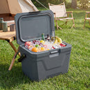 Insulated Portable Cooler Hard Shell Ice Chest with 2 Cup Holders by LJGDeals