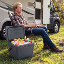 Insulated Portable Cooler Hard Shell Ice Chest with 2 Cup Holders by LJGDeals