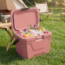Insulated Portable Cooler Hard Shell Ice Chest with 2 Cup Holders by LJGDeals