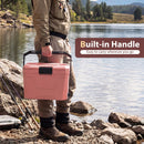 Insulated Portable Cooler Hard Shell Ice Chest with 2 Cup Holders by LJGDeals