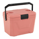 Insulated Portable Cooler Hard Shell Ice Chest with 2 Cup Holders by LJGDeals