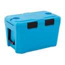 Insulated Portable Cooler Hard Shell Ice Chest with 2 Cup Holders Bottle Opener and Drain Plug by LJGDeals