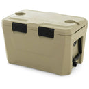 Insulated Portable Cooler Hard Shell Ice Chest with 2 Cup Holders Bottle Opener and Drain Plug by LJGDeals