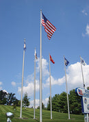 Aluminum Flagpole with Internal Cable Winch | Heavy-Duty, Made in USA, Lifetime Warranty