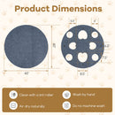 Interactive Foldable Cat Tunnel for Indoor Cats 40‚Äù Round Large Enrichment Play Felt Mat