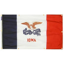 Iowa Flag with Grommets Along the Edges for Wall Hanging by Flagman of America
