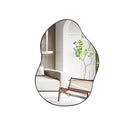 22 Inch x 30.5 Inch Irregular Wall Mounted Mirror with Premium Back Board-Black by LJGDeals