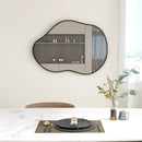 22 Inch x 30.5 Inch Irregular Wall Mounted Mirror with Premium Back Board-Black by LJGDeals