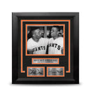 Monte Irvin and Willie Mays New York Giants 8x10 Framed Baseball Photo with Engraved Autographs by Dynasty Sports & Framing