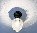 Antique Acorn Glass Ceiling Light with Chain | 6″ by The Lamp Goods