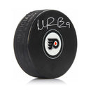 Ivan Provorov Philadelphia Flyers Autographed NHL Hockey Logo Puck by Dynasty Sports & Framing