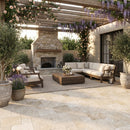 Ivory Harmony Travertine Filled and Tumbled Pavers