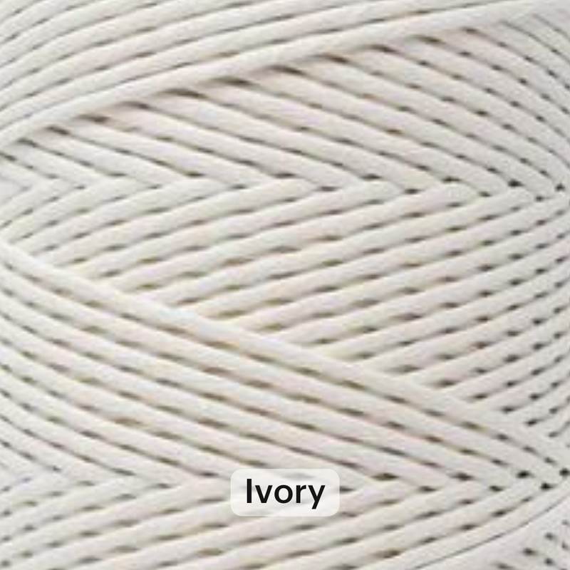 SOFT COTTON CORD ZERO WASTE 4 MM - 1 SINGLE STRAND - SAMPLES
