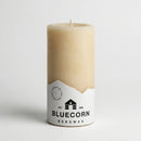 Ivory Pure Beeswax Pillar Candles