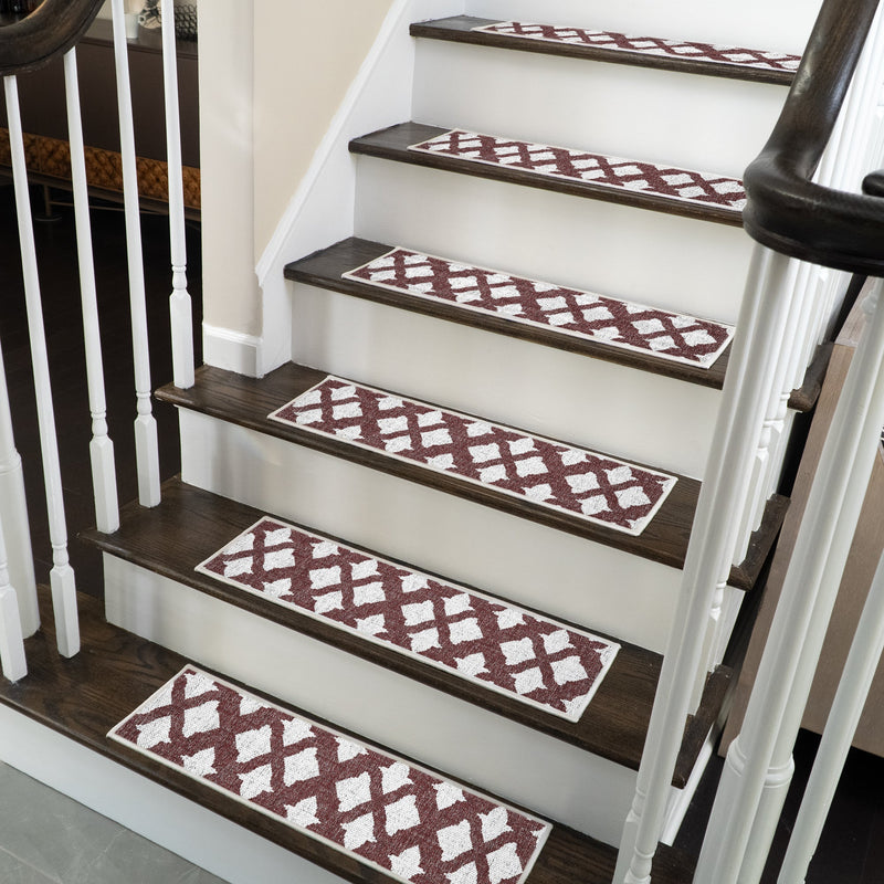 New Age Floral Design 9" X 28" Stair Treads