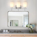 Jasper Gold Modern Frosted Glass 3-Light Bathroom Vanity Light