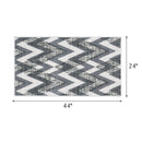 Chevron Design Multipurpose Floor Mat | 24"x44" | Gray