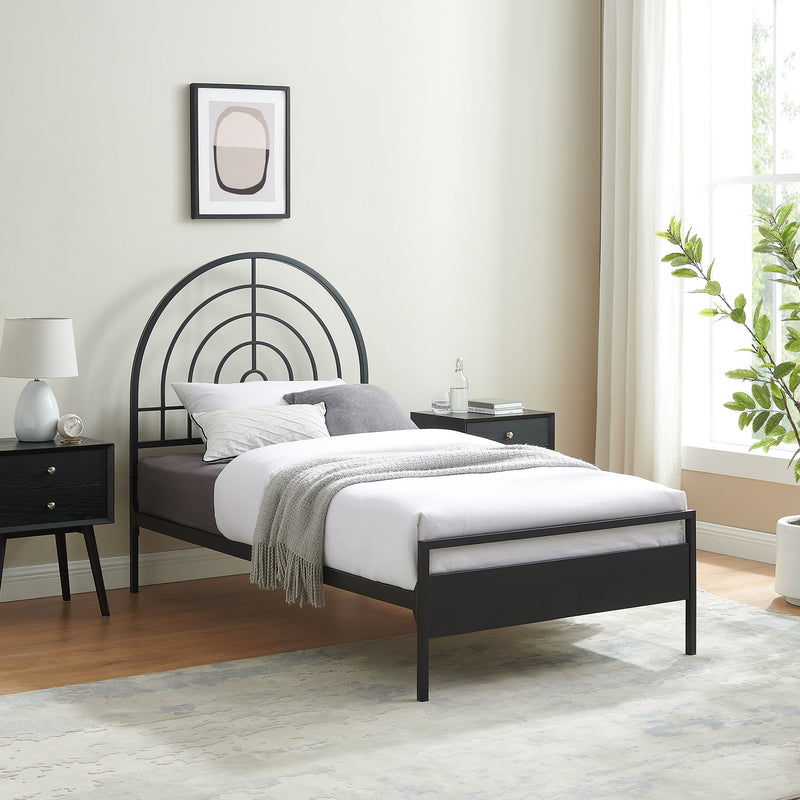 Contemporary Metal Twin Bed