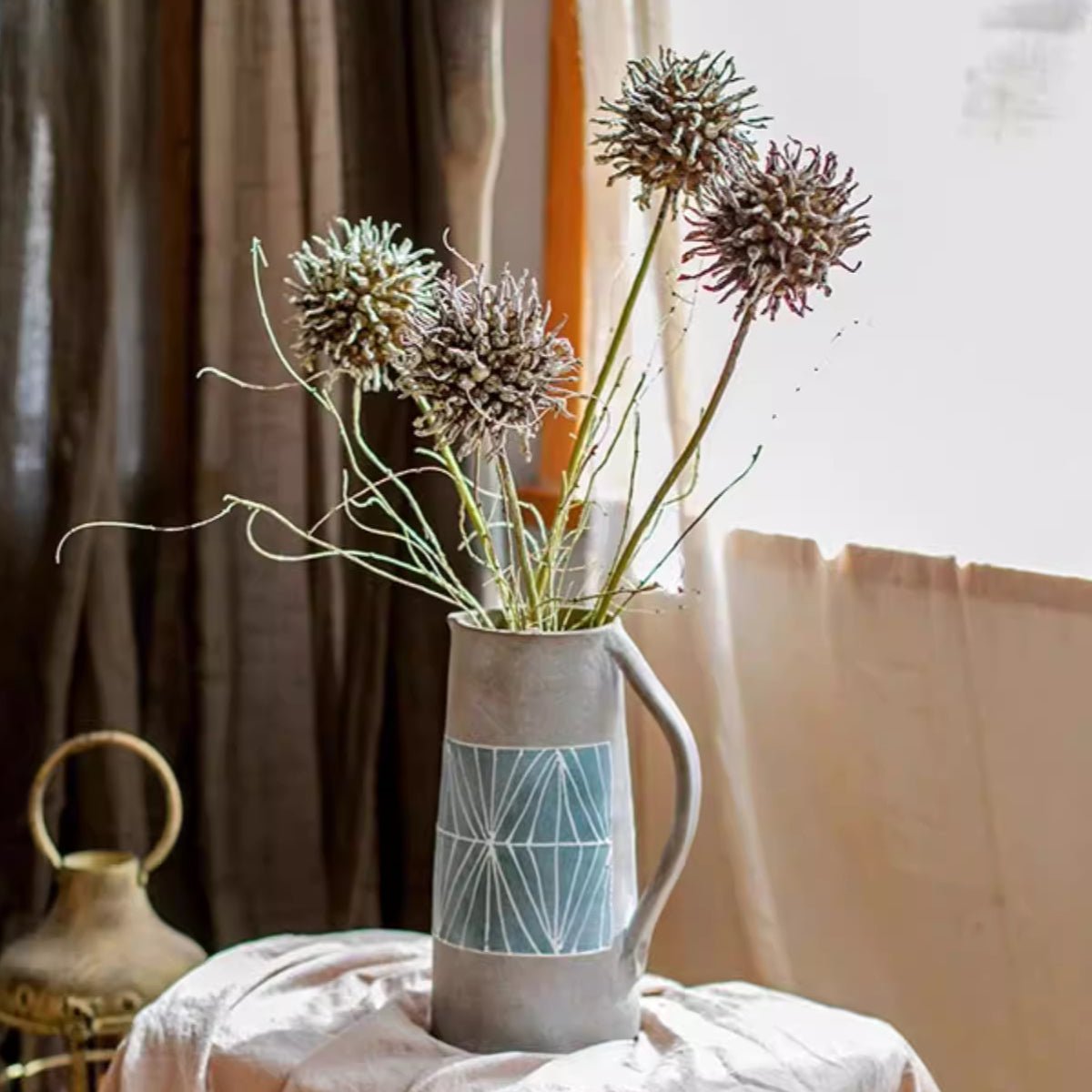 Rustic Thistle Pod Stem 27.5" Tall, photo 7 of 7