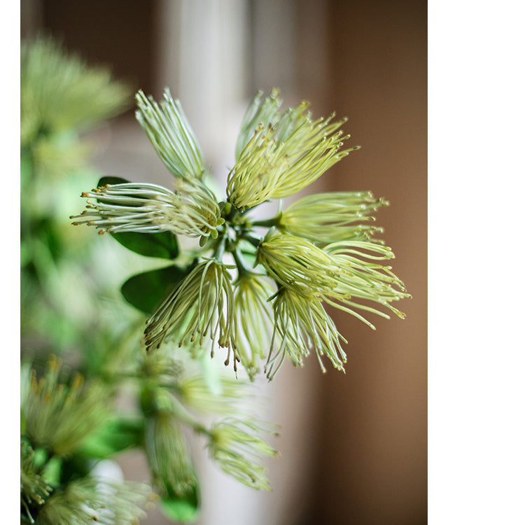 Faux Silk Artificial Albizia Flower Stem 25" Tall