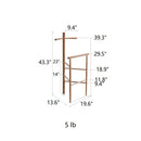 Ash Wood Bath Towel Rack Freestanding Rack for Bathroom