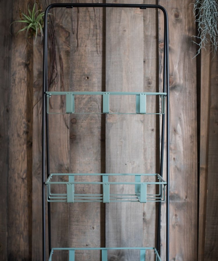 Blue Metal Shelf Rustic Metal Shelf