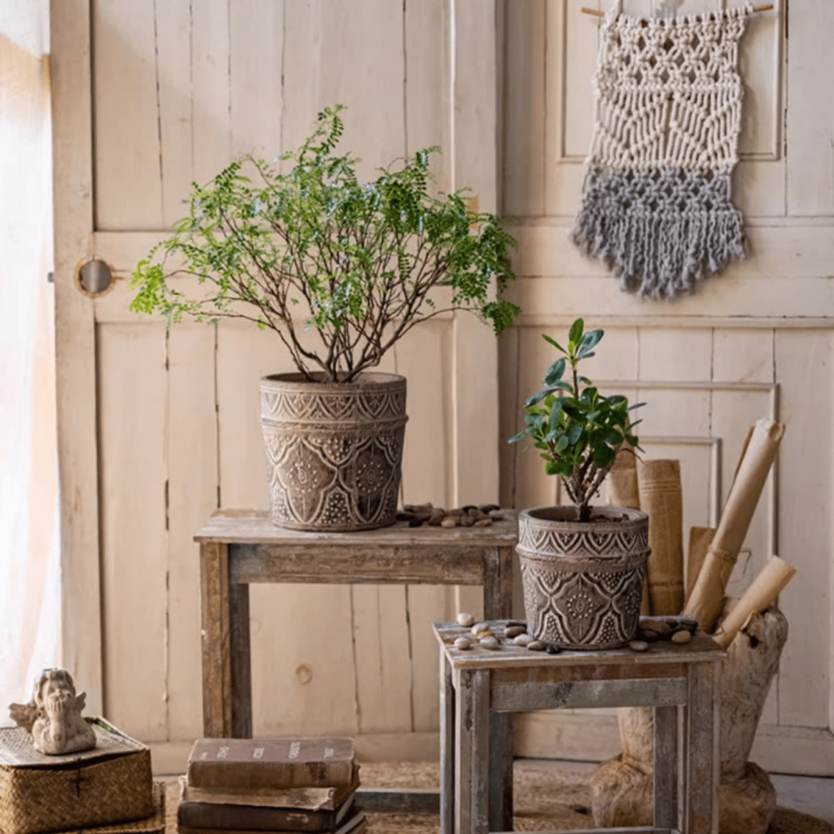 Classic Element Art Planter Clay Flowerpot, photo 6 of 10