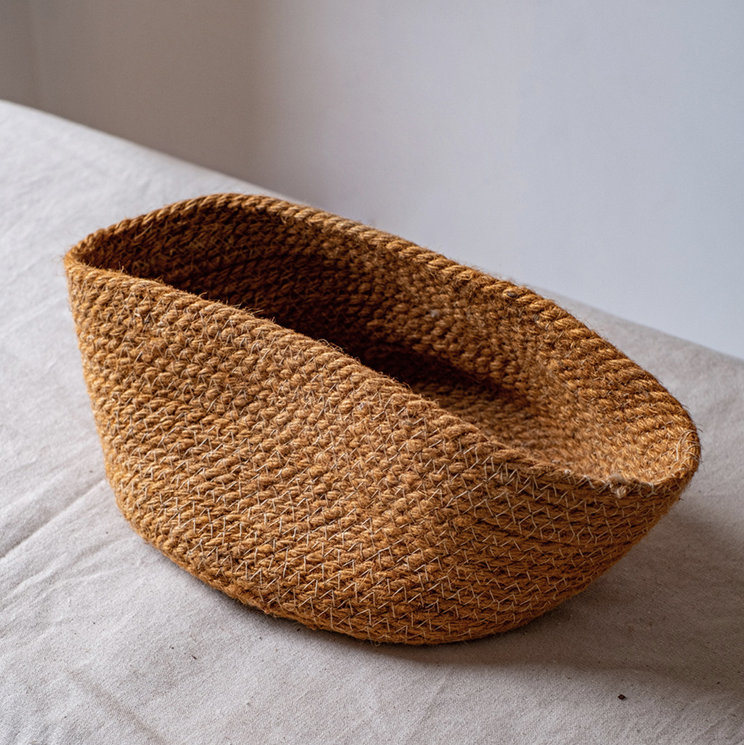 Cotton Rope Woven Basket Desktop Organizer