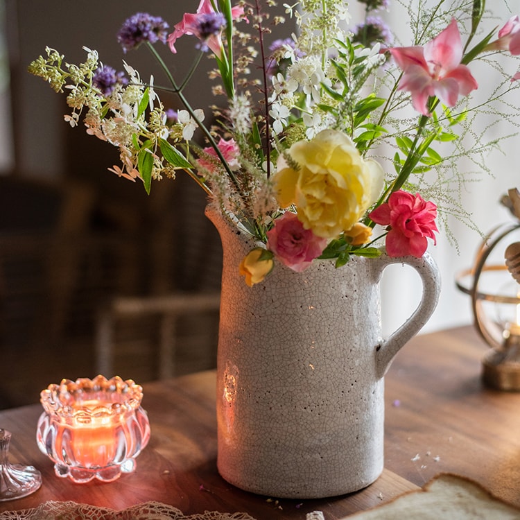 Country Style Crackle Glaze Ceramic Vase Jar