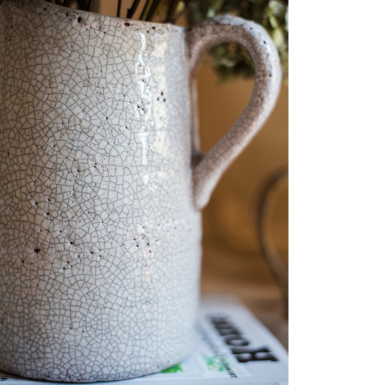 Country Style Crackle Glaze Ceramic Vase Jar