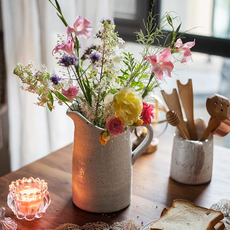 Country Style Crackle Glaze Ceramic Vase Jar