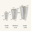 Crystal-Cut Look Glass Vase