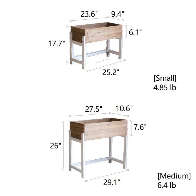 Elevated Wood Planter Box