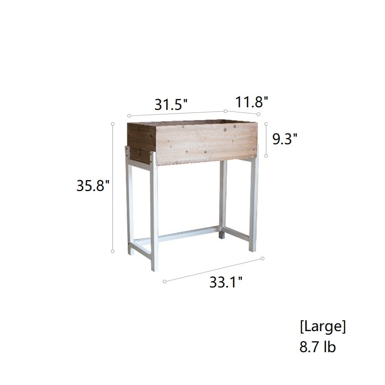 Elevated Wood Planter Box