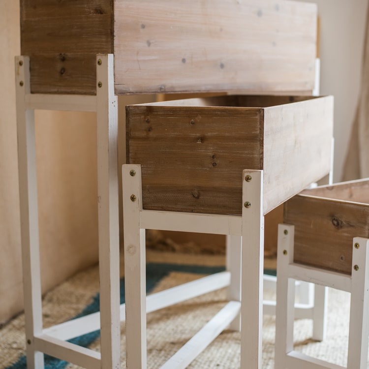 Elevated Wood Planter Box