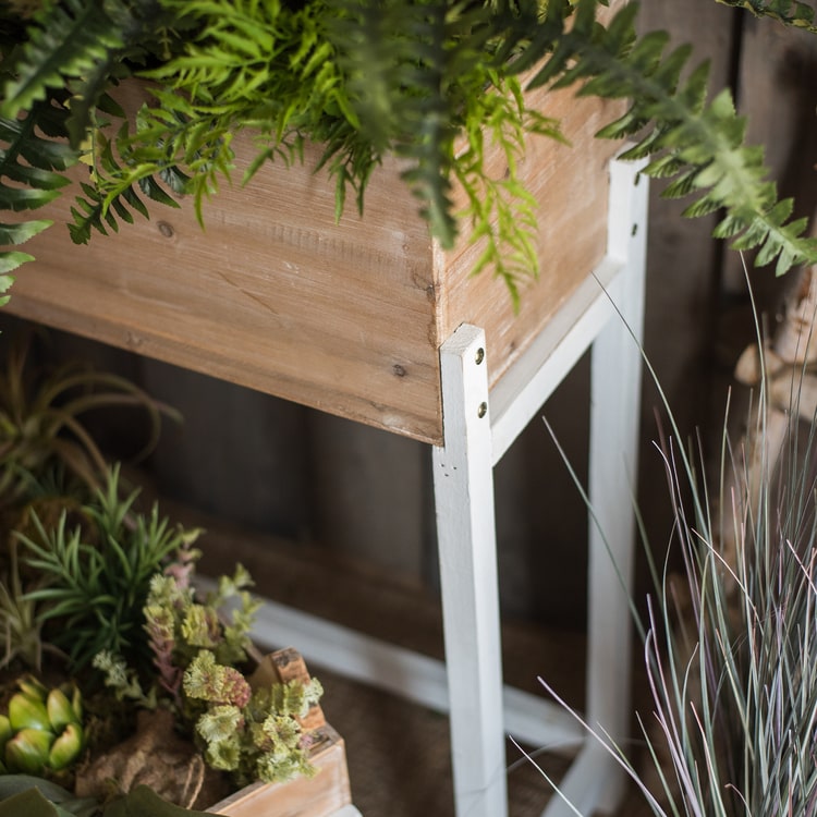 Elevated Wood Planter Box