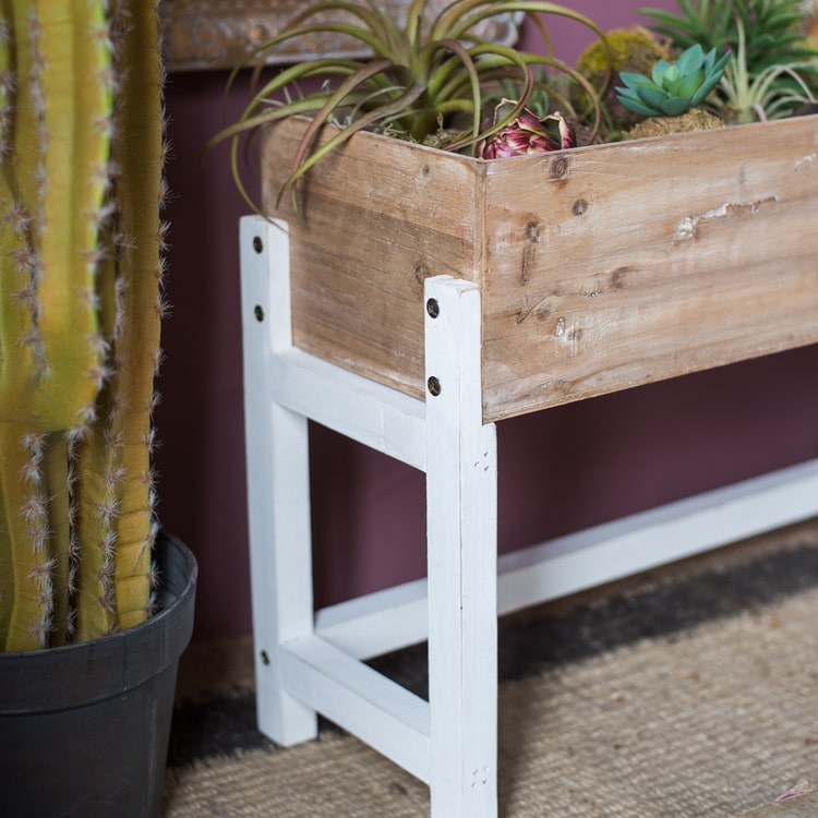 Elevated Wood Planter Box