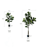 Artificial Tree Fiddle Leaf Tree In Pot